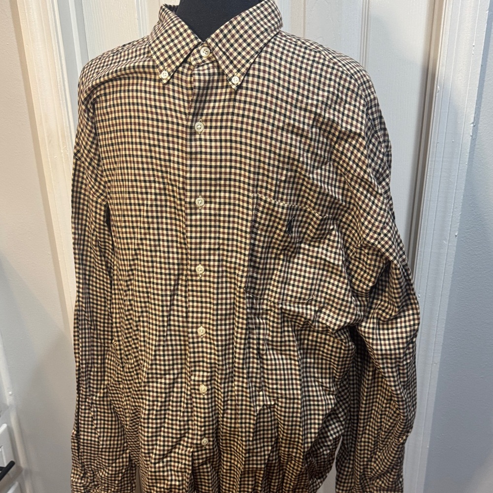 Polo Ralph Lauren Men's Brown Checkered Shirt